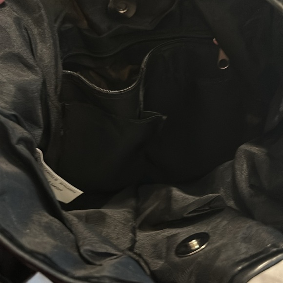 Black and White Zebra Print Shoulder Bag with Bow Detail - Picture 3 of 4